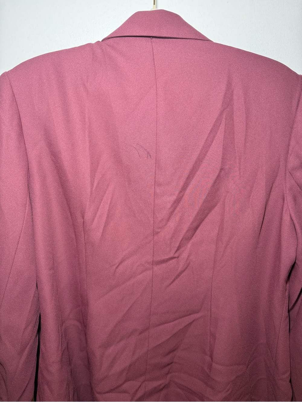 Vintage Mary McFadden Collection Pink Solid Button Front Blazer Jacket Size 16 - Picture 5 of 8